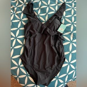 Brand new with tags kindred bravely maternity post partum  swimsuit XL black